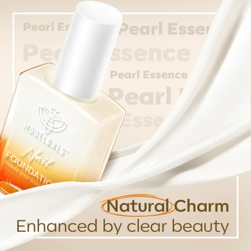 Nail Foundation with Top Coat & Cuticle Oil - Pearl White - Image 3