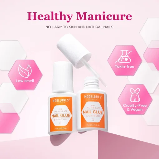 Built-in Brush Nail Glue Duo - Image 8