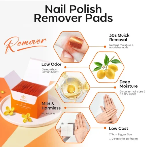 Acetone-Free Nail Polish Remover Pads - Image 7