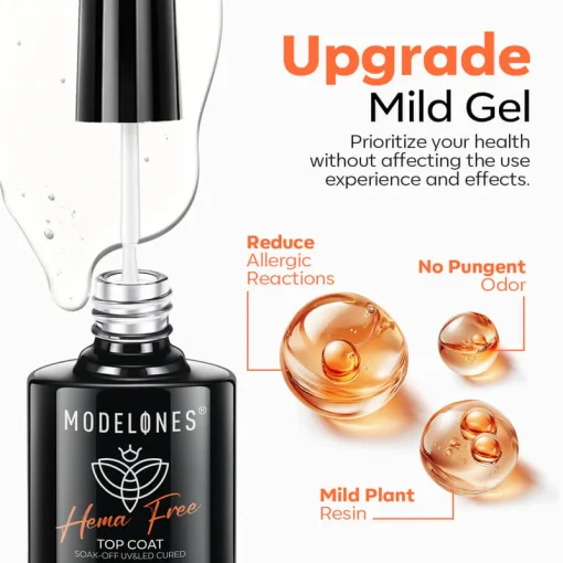 Hema-Free Matte & Shine Top Coat with Base Coat Set - Image 3