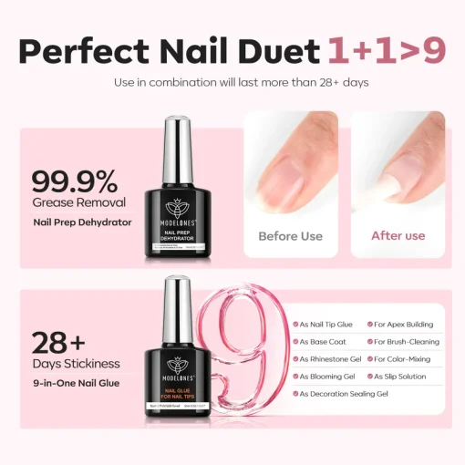 Short Almond Nail Tips Kit - Image 3