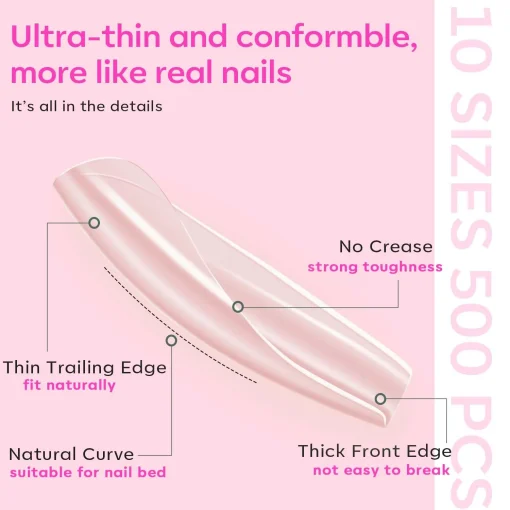 Long Coffin Nail Art Tools Kit - Image 6