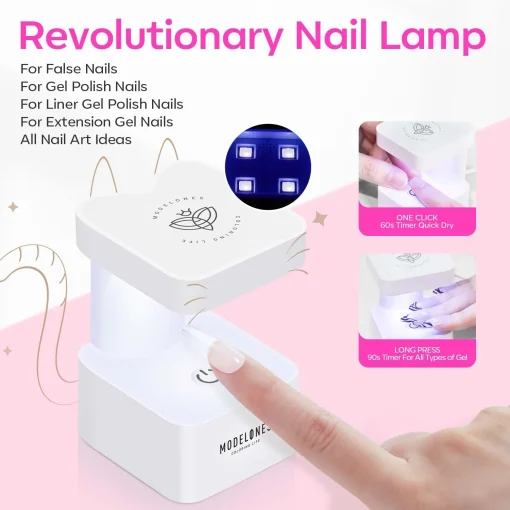 Long Coffin Nail Art Tools Kit - Image 4