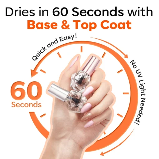 Nail Polish Top & Base Coat Set - Image 5