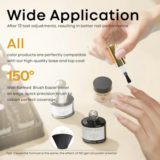 Cuticle Oil with Top & Base Coat Set 10ml - Image 6