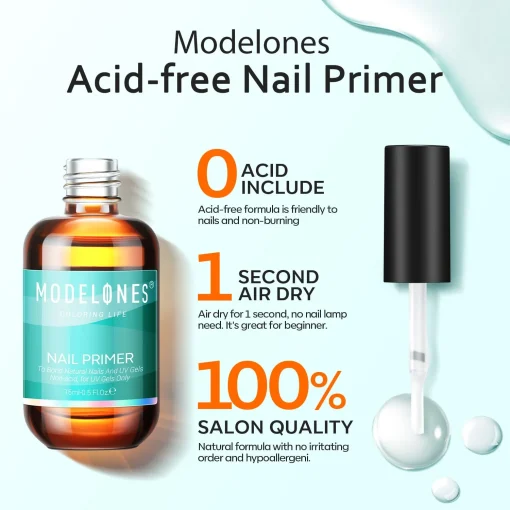Modelones Acid-Free Nail Primer 15ml - Image 3