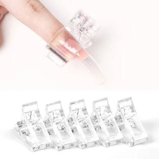 5 Pcs Nail Tips Clip For Quick Building Poly Gel