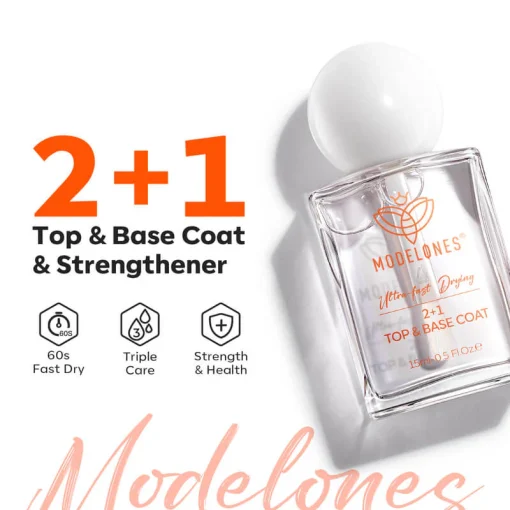 Nail Polish Top & Base Coat 3 in 1 - Image 2