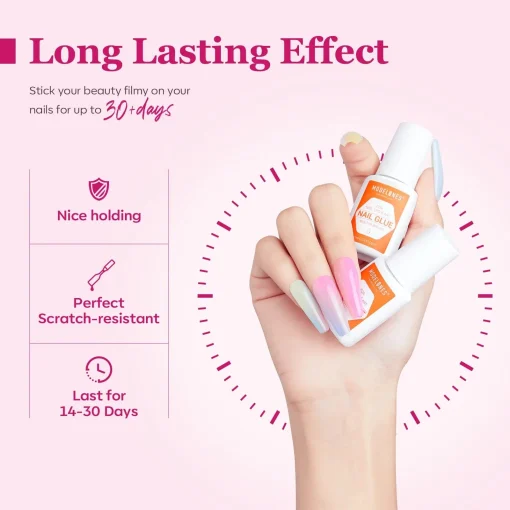 Built-in Brush Nail Glue Duo - Image 5