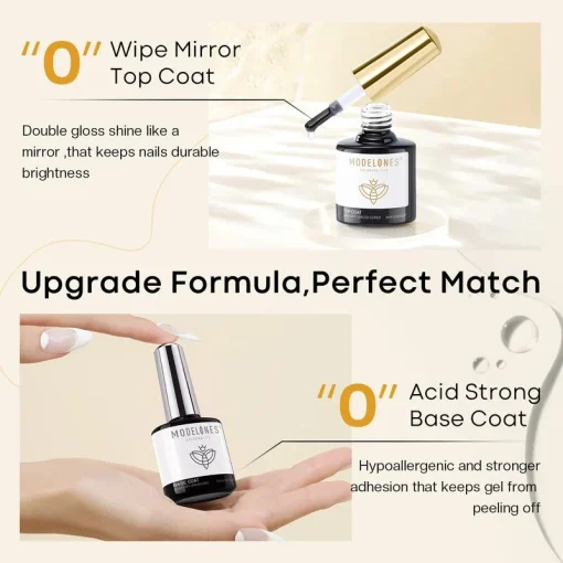 Cuticle Oil with Top & Base Coat Set 10ml - Image 5