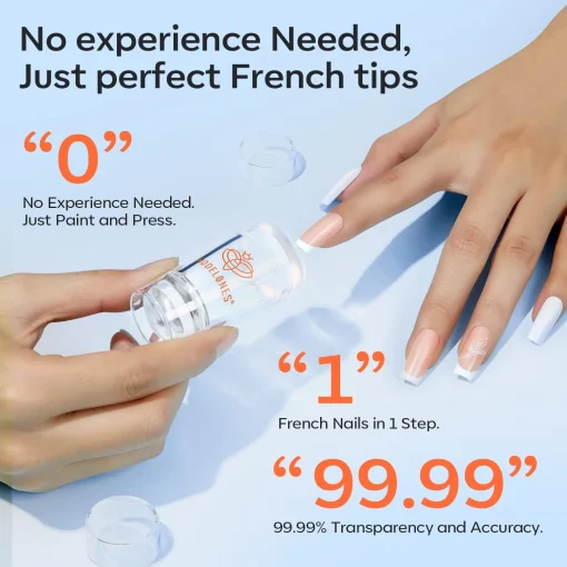 6Pcs French Manicure Nail Stamper Kit - Image 2