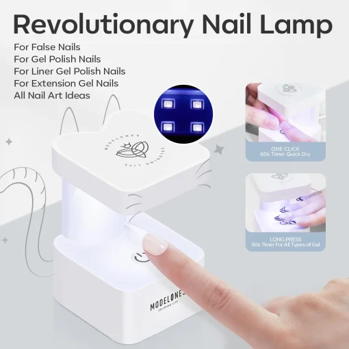 Semi-Matte Coffin Nail Art Tools Kit - Image 2