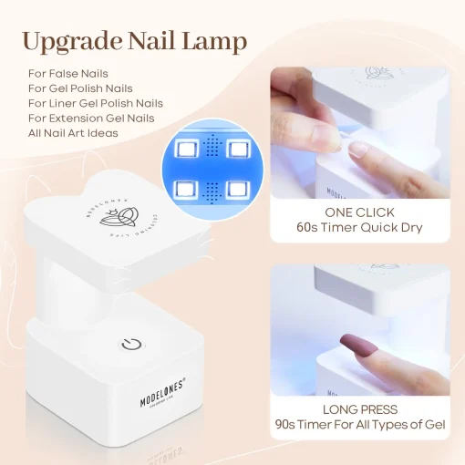 500-piece Long Coffin-Shaped Nail Art Tools Kit - Image 7