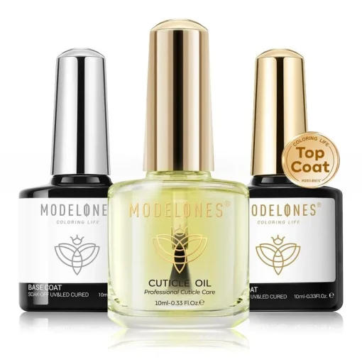 Cuticle Oil with Top & Base Coat Set 10ml